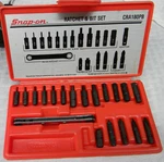 Snap-on 19PC Offset Screwdriver Ratchet & Bit #CRA180PB Missing. Fixed Price $195.00.