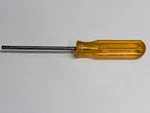 Vintage Crescent 243-4 Flat Blade Slotted Screwdriver Amber Handle Usa. Fixed Price $14.99.