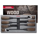 Vessel 8PC Non-slip Screwdriver Set Wood Composite Hybrid Grip Tang-thru 3308EVA. Fixed Price $81.90.