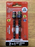 Milwaukee Shockwave Impact Duty Quik-clear 2-IN-1 Magnetic Nut Driver 49-66-4565. Fixed Price $19.95.