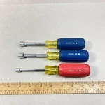 Stanley Nut Driver Set Pc Sae Rubber Grip (2) 3/8" & 1/4" Usa. Fixed Price $6.00.