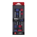 Ergonomic Red Blue Screwdriver Set With Ball Grip Anti Fatigue High Durability. Fixed Price $34.99.