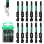 Workpro 12PCS T25 Torx Impact Screwdriver Bit Set 1/4" Hex-shank Star. Fixed Price $18.99.