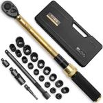 Yiyeie 22PCS Torque Wrench Set 1/2" Drive 10-160 Ft-lb Socket Kit Case Click. Fixed Price $123.99.