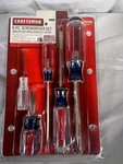 Nos Craftsman Usa 5 Pc Screwdriver Set Slotted Flathead Made In 47137 Sealed. Fixed Price $21.99.