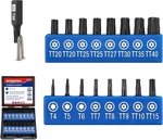 Workpro 16PCS Security Torx Bit Set, S2 Steel Star Cnc Pocket Size. Fixed Price $13.15.