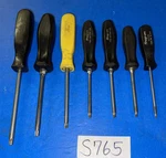 Snap-on Tools 7 Piece Torx Screwdriver Set Black & Yellow Handle T8-T30. Fixed Price $140.00.