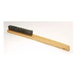 14" Curved Wood Handle Steel Wire Bristle Brush Welding Removal Scraper. Fixed Price $11.16.