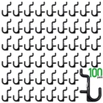 Colorstorm Pegboard Hooks Kit J Assortment 100PK, Black. Fixed Price $14.64.