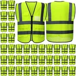 40 Pack Safety Vests Bulk Yellow Reflective High Visibility With Mesh Pocke. Fixed Price $174.99.
