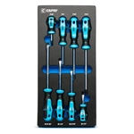 Capri Tools 25000-SS8KMT Kontour 8-PC Screwdriver Set W/ Mechanics Tray. Fixed Price $63.35.