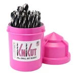 Knkut Pink Drill Bit Set 29PC Jobber Length 1/16 1/2" By 64THS 29KK5DB. Fixed Price $195.34.
