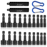 20 Power Nut Driver Set For Impact Drill, Sae And Metric 1/4 Hex Head. Fixed Price $35.90.