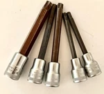 Stahlwille 1054TX 1/2" Drive Extra Long Torx Sockets Set T60, T55, T50, T45, T40. Fixed Price $148.00.