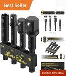 Durable Bates Impact Socket Adapter Set With Magnetic Holder, 4 Sizes Included. Fixed Price $8.99.