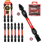 Geinxurn 10PCS SL1/4-PH2 Impact Double End Screwdriver Bit Set, 2.56 In. Red. Fixed Price $18.99.