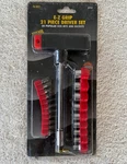 Barjan Tools Easy Grip 21 Piece Bits & Sockets Driver Set Phillips Flat Torx Sae. Fixed Price $12.95.