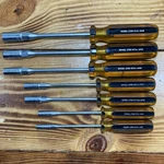 Vintage Vessel 6700-H Nut Driver Set Made Japan 3/16-1/2. Fixed Price $85.00.