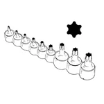 Lisle 26550 Torx Bit Set 9 Pc, T10-T50. Fixed Price $30.76.