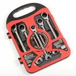7 Piece Fine Sae Ratchet Wrench Tool Set. Fixed Price $51.03.