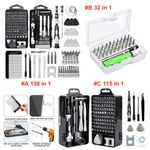 Precision Magnetic Screwdriver Bit Set Torx Pc Phone Watch Repair Tool Kit Case. Fixed Price $6.85.