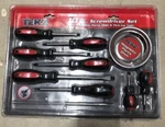 New Tekz 10 Piece Screwdriver Set W/ Magnetic Parts Dish & Pick-up Tool.. Fixed Price $24.99.
