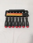 Bondhus Nut Driver Set: 7 Pc, 6 To 12 Mm, Hollow Shaft, Ergonomic Handle 48492. Fixed Price $26.50.