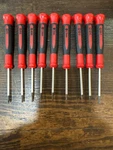 Efficere 9-PIECE Precision Set 9-PC. Screwdriver, Red. Fixed Price $12.00.