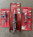 Three (3) Husky Precision Screwdriver Kits - Multi Bits In Each All New/unused. Fixed Price $21.75.