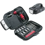 New Maxam 25 Piece Sae Flashlight Sockets Screwdrivers Handle Ratchet Tool Set. Fixed Price $19.95.