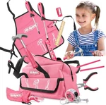 Hi-spec 18PC Kids Kit Set With Bag Real Tools Blue Pink Diy Woodwork. Fixed Price $29.99.