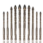 Honkdtyun 10 Count Four Edged Serrated Eccentric Drill Bit Set,new.... Fixed Price $27.46.