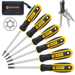Amartisan 6-PIECE Magnetic Torx Screwdrivers Set, Security T10 T30, Yellow. Fixed Price $14.76.