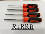Snap-on Tools Usa New 4PC Orange Soft Mini-grip Screwdriver Set SGDX40BO. Fixed Price $75.00.