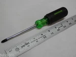 (1) New Greenlee #2 X 4" Phillips Tip Blade Screwdriver 0153-33C Grip Bit. Fixed Price $20.90.