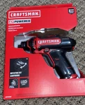 Craftsman 4V Cordless Screwdriver With Charger And Screwdriving Bits Included.... Fixed Price $45.00.