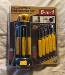 Bell Howell 8-IN-1 Screwdriver Set Precision Pick Wrecking Tool High Grade Steel. Fixed Price $11.95.