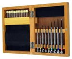 Set Of 9 Screwdrivers In Watchmakers Pro Wood Case. Fixed Price $32.95.