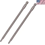 Alloy Steel 6-INCH Square Driver Bits For Precision Joinery 2 Pack. Fixed Price $12.99.