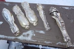 Sterling Silver Scrap 925 Clean, Non-magnetic 69.6 Gram Lot Lrg Carving Handles. Fixed Price $150.00.