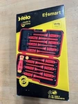 New Felo E-smart 14 Piece Set Slotted, Phillips, Pozidriv, Torx Tip Insulated. Fixed Price $74.99.