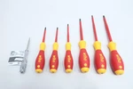 Piece Wiha 32087 Softfinish Insulated Screwdriver Set W/ Voltage Detector. Fixed Price $65.00.