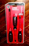 Doyle 3PC Insulated Screwdrivers: Phillips, Slotted & Ecx - Item #64861. Fixed Price $28.28.
