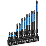 12-PACK Phillips Bits #2 Impact Magnetic, Professional Long Head Dril. Fixed Price $10.27.