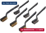 Eboot 6 Pack Mini Wire Brushes Set For Cleaning Welding Slag And Rust, 7 Inches. Fixed Price $11.80.