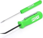 Pocket Magnetic Screwdriver Slotted Head With Top + Mini Pry Bar Set Gree. Fixed Price $8.49.