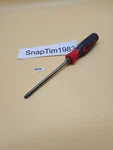 Snap-on #3 Phillips Red Hard Handle Screwdriver Magnetic Tip SHDP631R. Fixed Price $34.99.