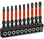 Dyrecelve Impact Torx Set T15 T40, 10-PACK Magnetic Power. Fixed Price $9.99.
