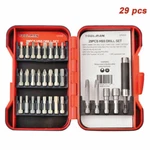 Toolman 29PC Hss Screwdriver Bit Set Flat Star Philips Head Socket Extension Rod. Fixed Price $12.99.