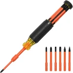 Klein Tools 6-IN-1 Insulated Auto-lock Screwdriver 32306INS. Fixed Price $25.58.